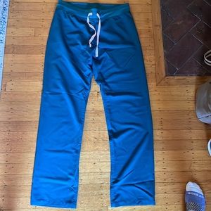 FIGS Caribbean blue medium tall Livingston scrub pants